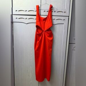 ASOS Red Cutout Maxi Dress